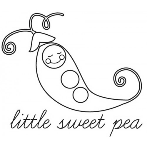 חותמת עץ - Little Sweet Pea